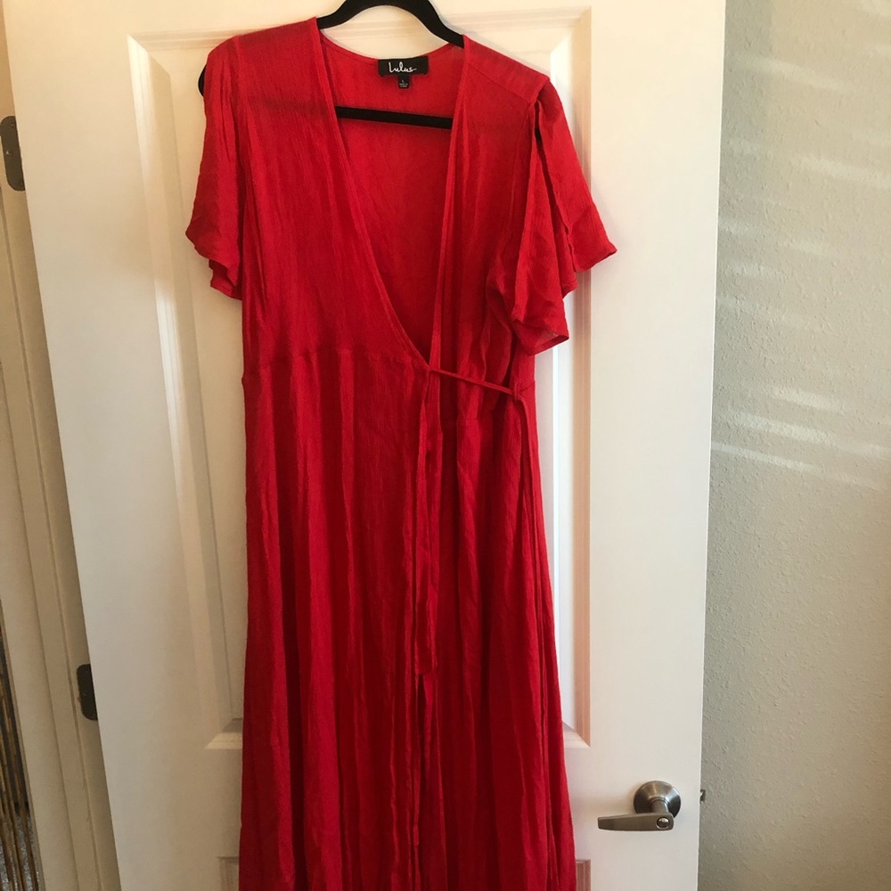 Wrap maxi dress